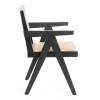 Стул Tetchair Loki 24339 черный, дерево вяз, ротанг фото 2