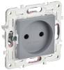 Розетка 1-местная IEK Skandy SK-R10-10-K03 серый