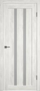 Межкомнатная дверь Владимирская Фабрика Дверей Atum 2 Nord Vellum стекло White Cloud 900x2000