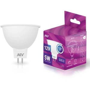 Лампа светодиодная REV MR16 GU5.3 5W 4000K нейтральный белый свет 12V рефлектор 32372 3