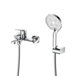 Смеситель для ванны с душем DQ Frankfurt DA1733201 короткий излив, хром