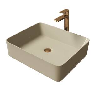 Раковина Grossman GR-3016BEM 480x370x135 БЕЖЕВАЯ МАТОВАЯ