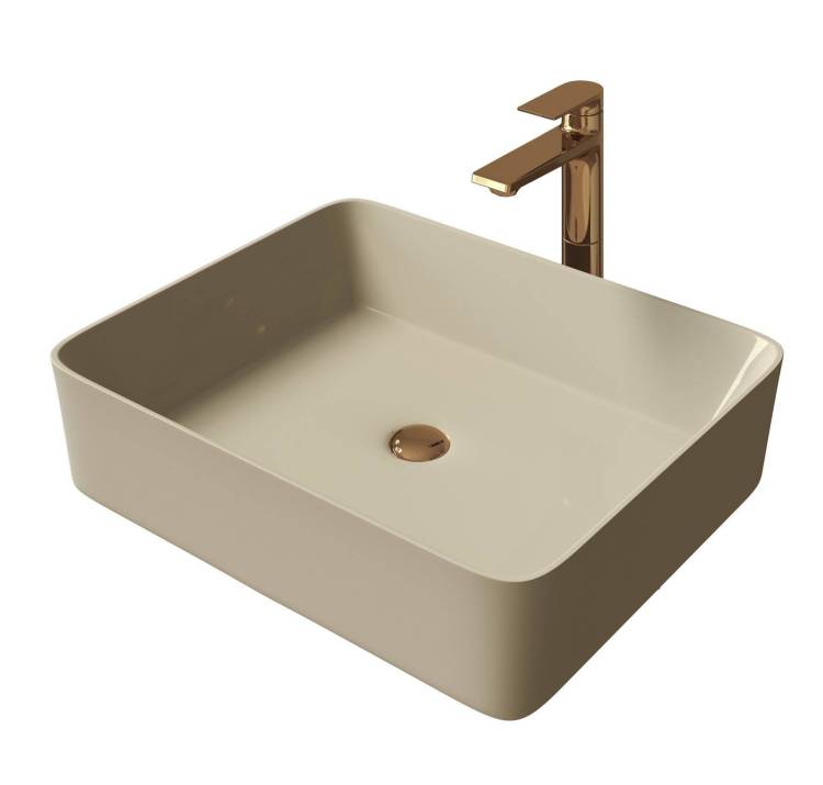 Раковина Grossman GR-3016BEM 480x370x135 БЕЖЕВАЯ МАТОВАЯ