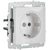 Розетка 1-местная с заземлением IEK Brite BR-R11-16-K01 белый фото 2