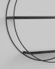 Полка навесная Stool Group Luna FDC9685 bl bl/m черная, черный мрамор 50x10x50 фото 2