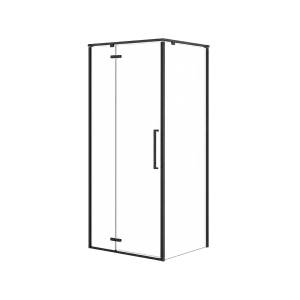 Душевой уголок Royal Bath Bern BERN-V RB8090-T-BL профиль черный, стекло прозрачное, 90x80x195