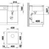 Мойка кухонная Blanco Subline 400-U 523424 алюметаллик фото 6