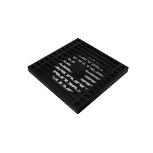 Душевой трап Teymi Helmi T90321 решетка черная, 10x10 см