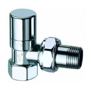 Вентиль FAR запорный угловой 3/4 ВР (серебрянное покрытие )