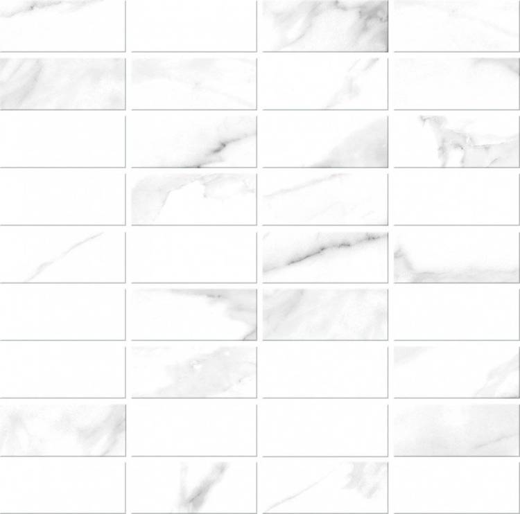 Мозаика Meissen White Stream A16677 Белый 30x30