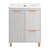 Тумба с раковиной Brevita Risacca Crema 70 RIS-06070-0342Я