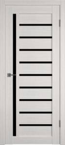 Межкомнатная дверь Владимирская Фабрика Дверей Atum 11 Bianco стекло Black Gloss 800x2000