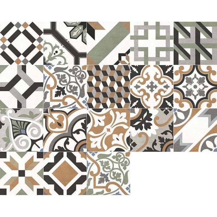 Керамогранит New Trend Design Art GP2020DMX31 Mix 1 Матовый 20x20