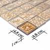 Мозаика Skalini Decos D-GLY3 Бежевая 36 чипов на сетке 30.5x30.5 фото 4