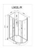Душевая кабина AvaCan L902LN без крыши, 120x80x200 фото 11