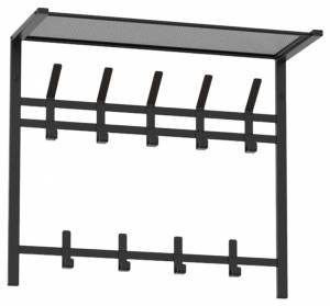 Вешалка-полка Garden Story Торонто 22 ВСПТ22 Ч Черный