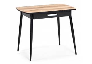 Стол Woodville Вики 587511 делано, черный 90x60x77