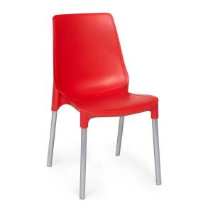 Стул Tetchair Genius (mod 75) 12830 красный/ножки хром 46x56x84