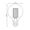 Лампа светодиодная Uniel E27 5W 3000K прозрачная LED-G95-5W/3000K/E27/CL GLY01TR фото 2