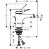 Смеситель для биде Hansgrohe Vivenis 75200670 черный фото 2
