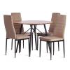 Стул Tetchair Easy (mod. JSC02-1) 21257 металл, флок, Beige (бежевый) HLR8/черный фото 9