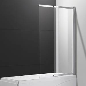 Шторка на ванну Cezares Slider VF-11-80/150-C-Cr стекло прозрачное