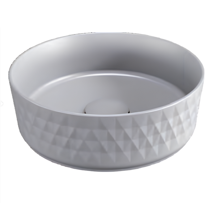 Раковина Isvea Rombo 10NF67036-2V серый камень матовый, 36 см