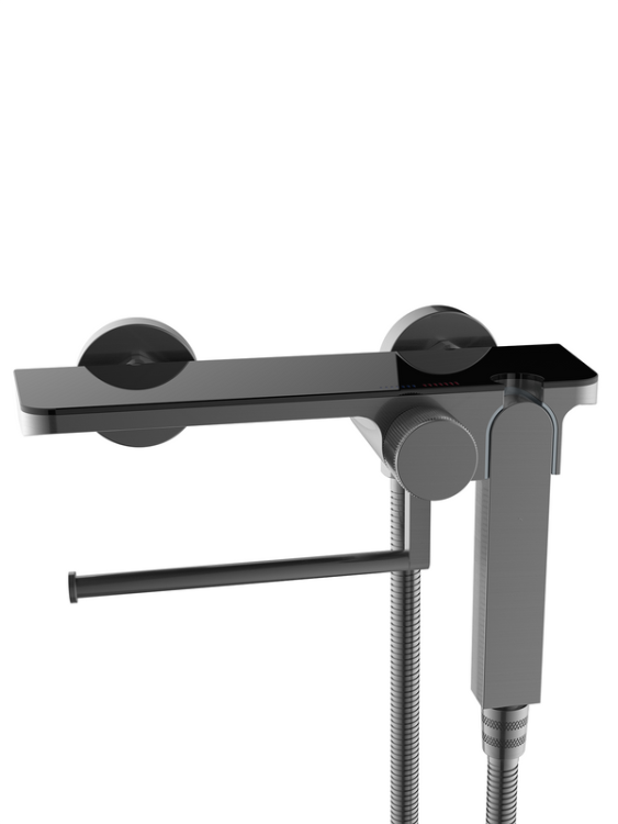 Гигиенический душ Weltwasser Higi SH2 GG со смесителем, брашированная оружейная сталь