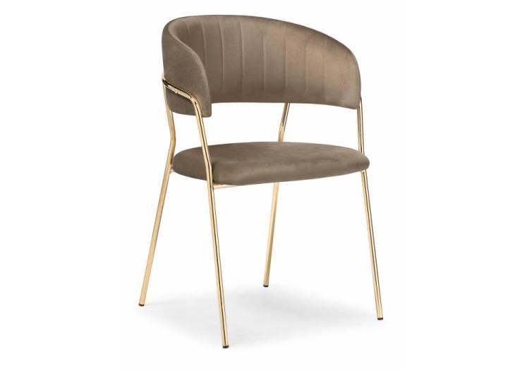 Стул Woodville Kamelia 15318 cappuccino, gold
