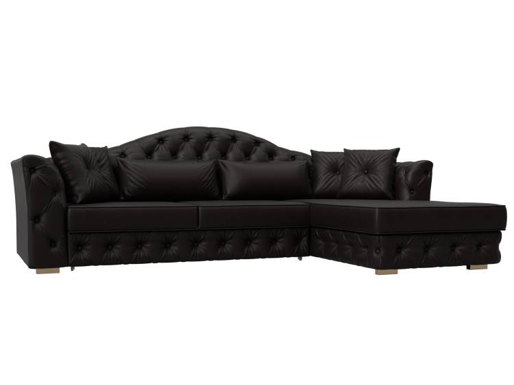 Диван угловой Лига Диванов Артис 128030 Коричневый