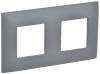 Рамка 2-постовая IEK Skandy SK-M22-K03 серый