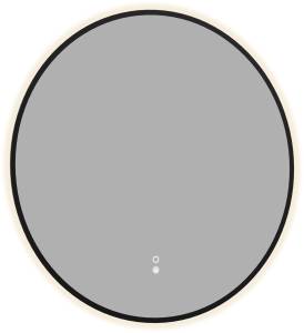 Зеркало Aquanet Контур 00367665 LED подсветка, подогрев, черное, D77
