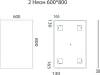 Зеркало Misty Неон 2 LED 60x80, сенсор на корпусе фото 5