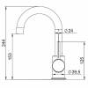 Смеситель для раковины Laparet Miniliada N4013102LPT высокий, хром фото 4