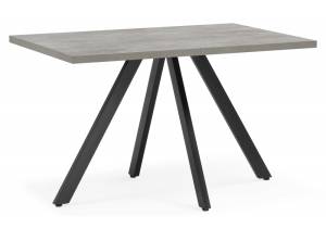 Стол Woodville Keon T32 619940 цемент, черный 118(141.8)x78x75