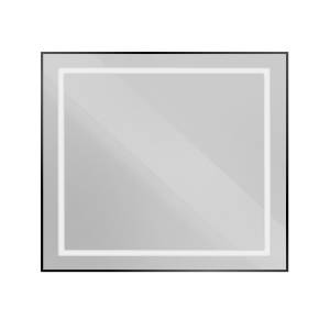 Зеркало BelBagno SPC-KRAFT-900-800-SENS-NERO с подсветкой и сенсорным выключателем, 80x90