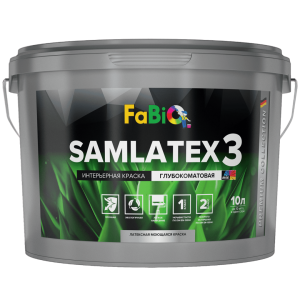 Краска для стен и потолков FaBio Samlatex 3 база 1 2.5 л