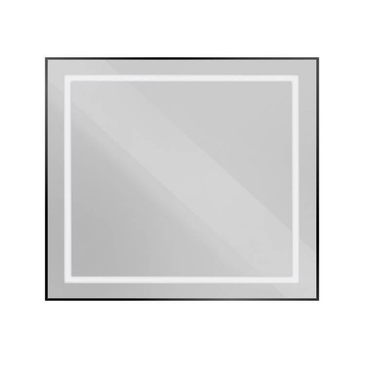 Зеркало BelBagno SPC-KRAFT-900-800-SENS-NERO с подсветкой и сенсорным выключателем, 80x90