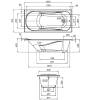 Акриловая ванна AM.PM Sense new W76A-150-070W-A 150x70 с каркасом фото 12