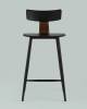 Набор из 2 полубарных стульев Stool Group Ant 8333A black X2 черный, пластиковый фото 3