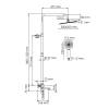 Душевой комплект Wasserkraft A199.069.065.087.CH Thermo с термостатическим смесителем, хром фото 3
