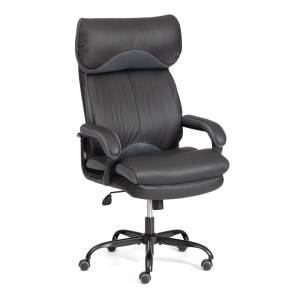 Кресло компьютерное Tetchair Duke metalBL 24989 черный, серый, кожзам, ткань