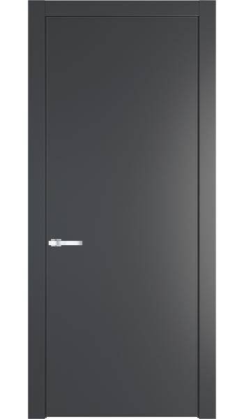 Межкомнатная дверь Profil Doors 1 PA полотно Графит, профиль серая ночь 800x2000
