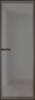 Межкомнатная дверь Profil Doors 1 AGN цвет профиля Деорэ, стекло безопасное 4 мм иней графит 700x2000