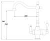 Смеситель для кухни Zorg Clean Water ZR 326 YF nickel фото 2