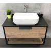 Тумба с раковиной Comforty Кельн-90-1 00004149965 дуб темный