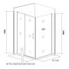 Боковая стенка Good Door Spiri SP-100-C-CH СП00013 профиль глянцевый хром, стекло прозрачное, 100x190 фото 4