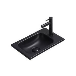 Раковина Gid Integrado 72203 Bm3340 40 см, черная матовая