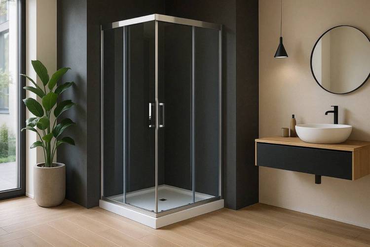 Душевой уголок Royal Bath RB HPD-T-CH профиль хром, стекло прозрачное, 110x110x200