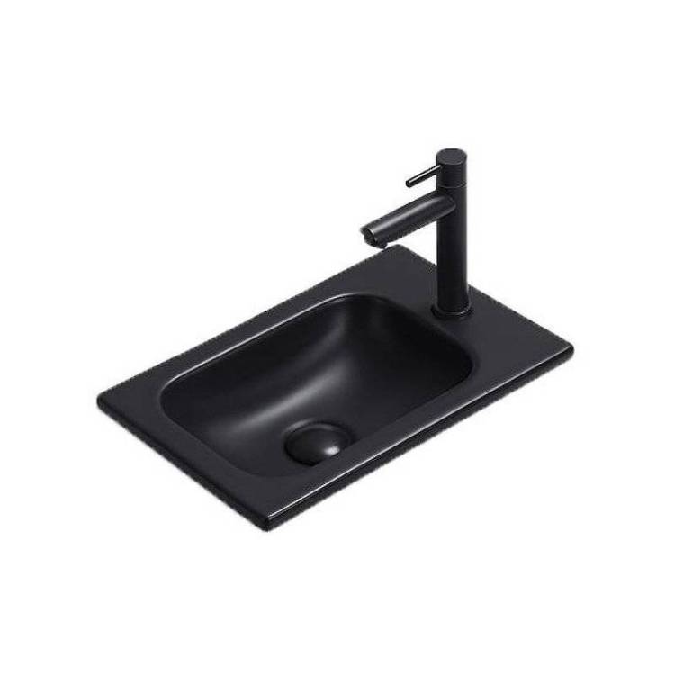 Раковина Gid Integrado 72203 Bm3340 40 см, черная матовая